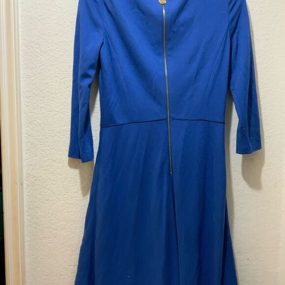 Antonio Melani Jeremi Blue Stretch Knit Fit Flare Work Social Dress 4 $159 - Picture 6 of 10